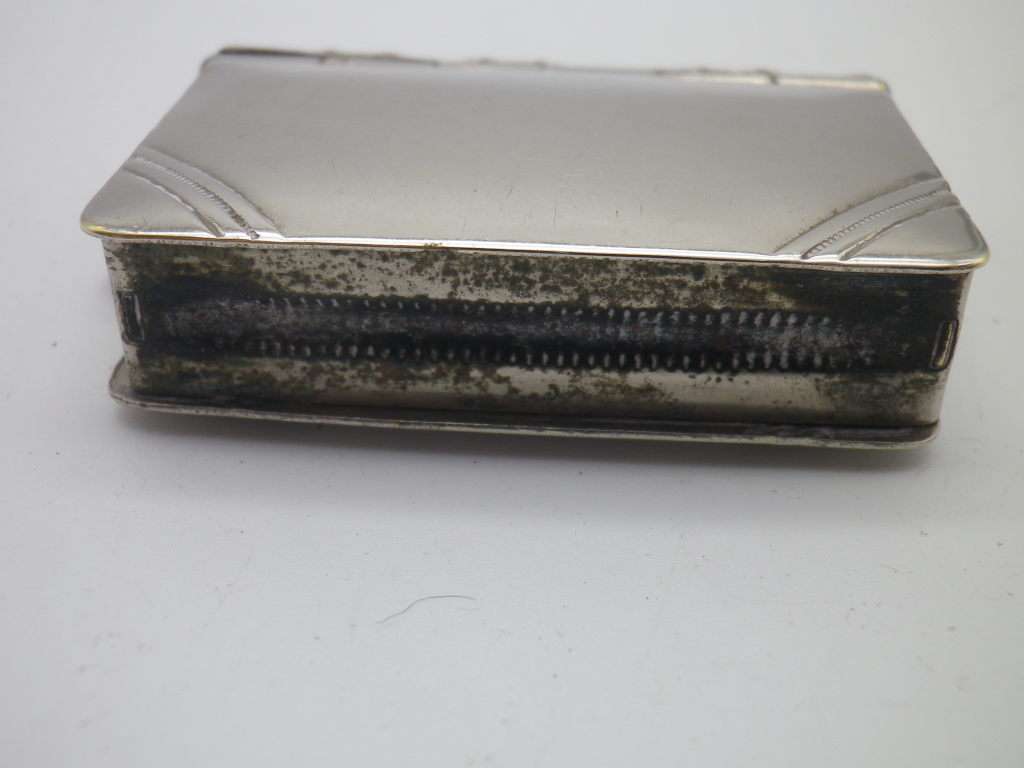 Edwardian chatelaine vesta & stamp case in the shape of a book C.E B & Co 387671