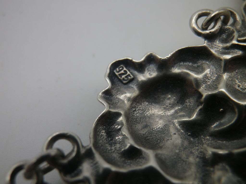 Unusual FIGURAL Vintage Sterling silver Bracelet. Zeus? Poseidon? 8cm long 27g