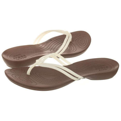 CROCS - Isabella Flip w white/bronze size UK 5 Available