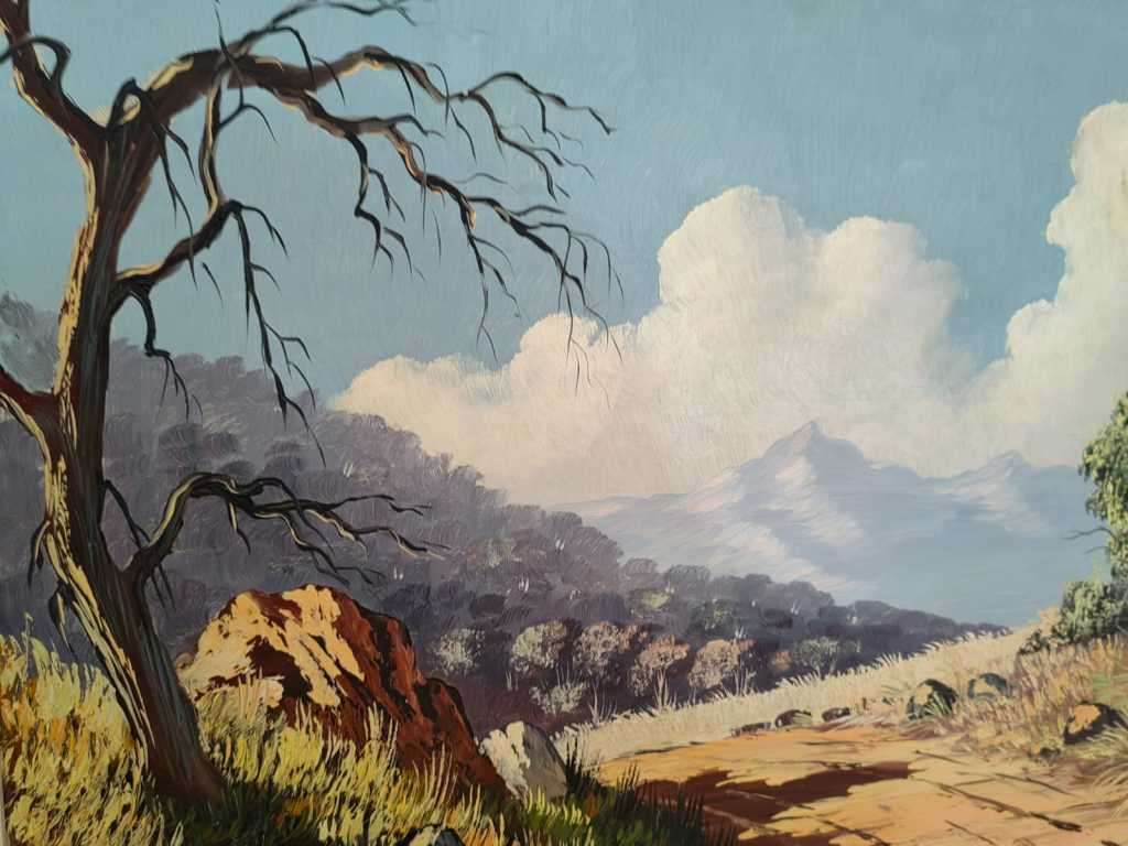 Les Albertyn , well know South African artist. Highly sought after.