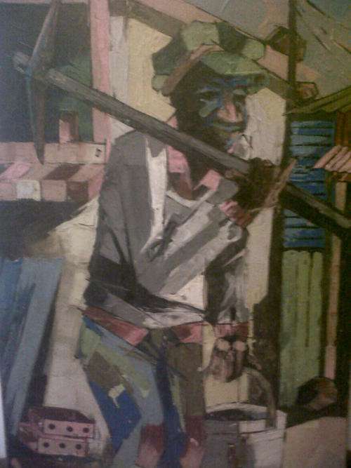 Welcome Mandla  Koboka (South African 1941-1997) - Oil on Board