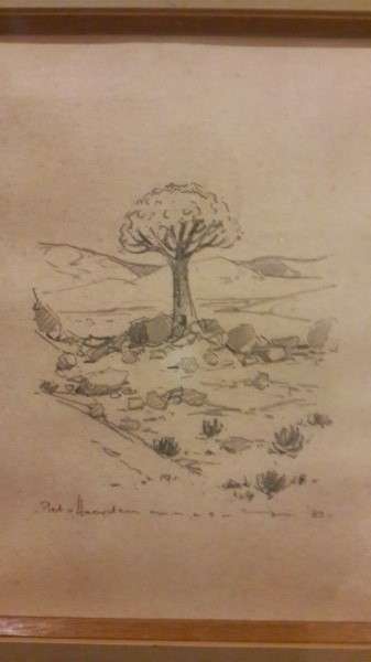 ! Wow! Piet Van Heerden(1917 - 1991)  Pencil Schetch  -Great Investment Art R19 000.00