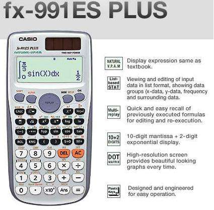 CASIO 991 ES PLUS SCIENTIFIC CALCULATORS