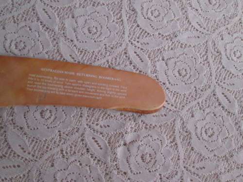 AUSTRLIA MADE RETURNING BOOMERANG
