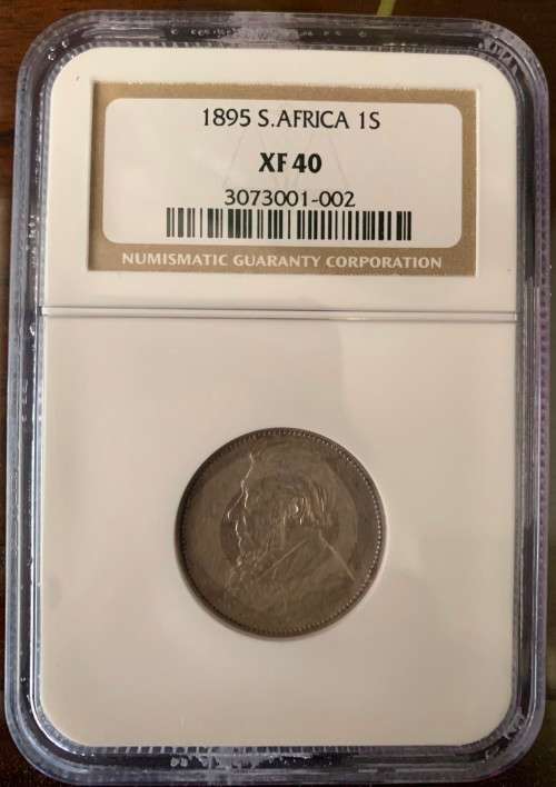 1895 ZAR 1 shilling XF40