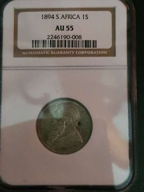 1894 ZAR 1 Shilling AU55