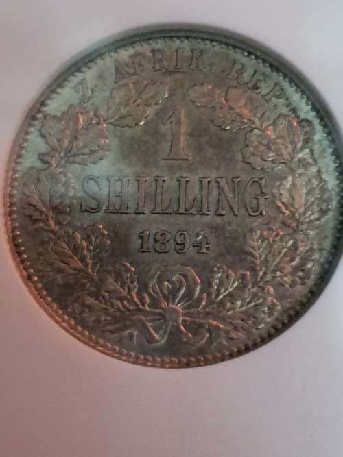 1894 ZAR 1 Shilling AU55
