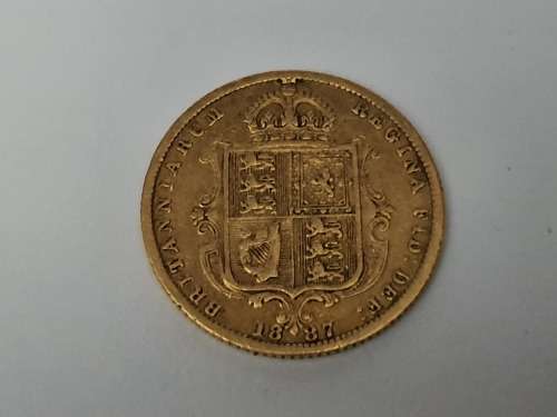 Queen Victorian half sovereign 1887