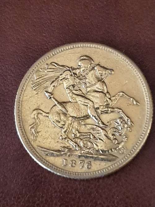 1876 Queen Vic Gold sovereign