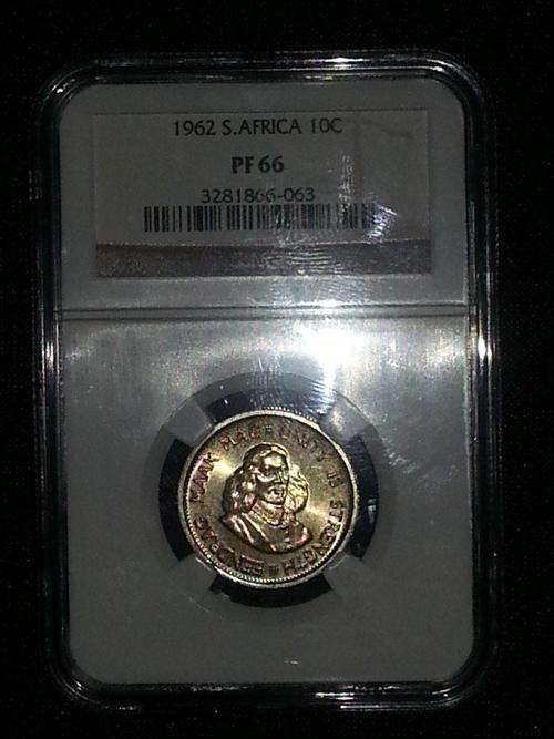 1962 10cent PF 66 coin