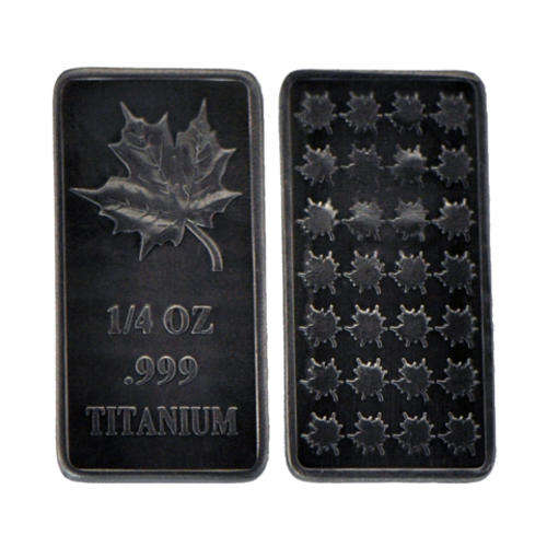 1/4 oz Titanium Maple Leaf Bullion Bar