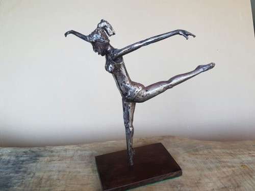 Owen Claassen metal sculpture - Ballerina Girl