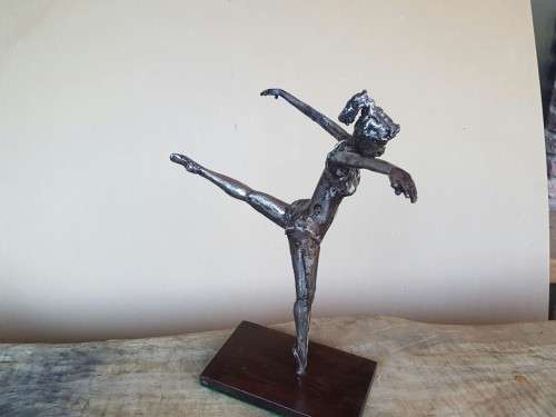 Owen Claassen metal sculpture - Ballerina Girl