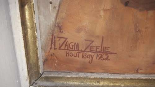 Adelio Zagni Zeelie oil painting