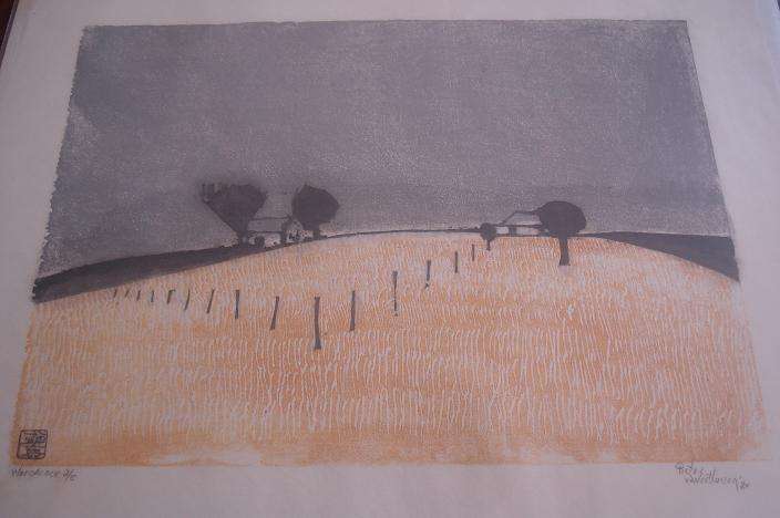 R1 START! Pieter van der Westhuizen HISTORIC signed and numbered woodcut!!