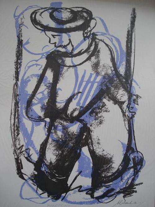 SIGNED CLAERHOUT SILKSCREEN MONOPRINT @ CRAZY R1 START!!!