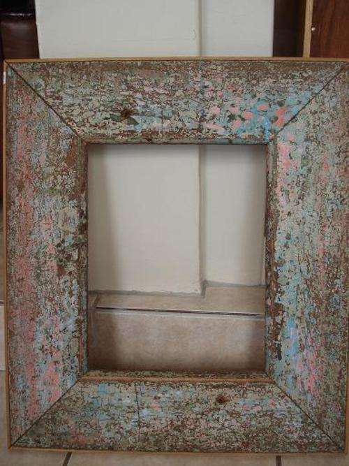 Beautiful distressed frame!