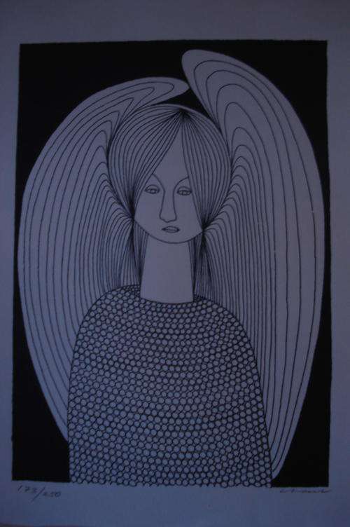 THELMA CHAIT SIGNED LITHOGRAPH!!!! CRAZY R1 START!!!!!!!!!!!!!!!!!!!!