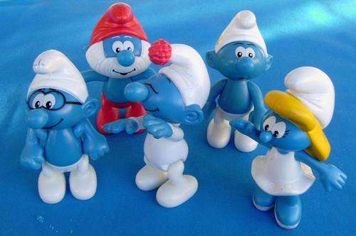 5 different Big MC Donald Smurfs Peyo (MB/46)