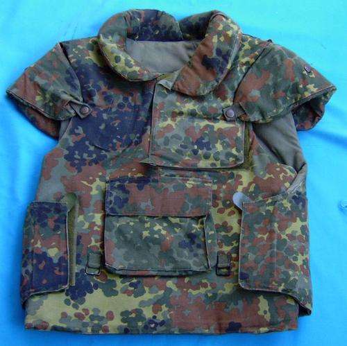 ORIGINAL German Army Bundeswehr Flak Vest with all Kevlar protection 7 01