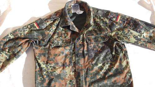 Original German Army Bundeswehr Flecktarn camo Shirt Summer Jacket size XL