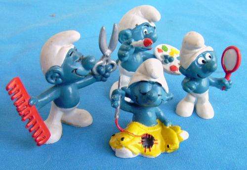 4 different Peyo Smurfs Schleich Bully Germany (20/43)