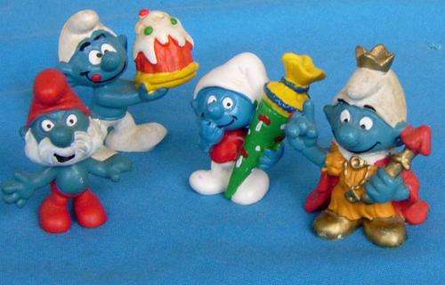 4 different Peyo Smurfs Schleich Bully (22/43)