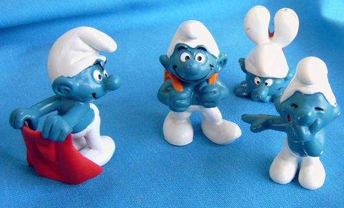 4 different Peyo Smurfs Schleich Bully (23/42)