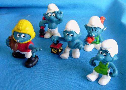 5 different Peyo Smurfs Schleich Bully (23/39)