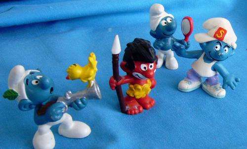4 different Peyo Smurfs Schleich Bully (23/41)