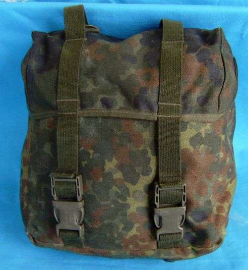 Original German Army Bundeswehr big Camo Bag for the german Webbing (4c/36)