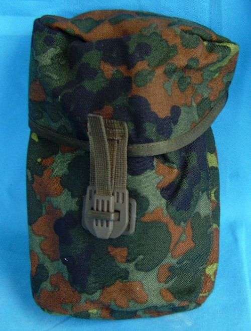 Original German Army Bundeswehr Camo Bag for the german Webbing (4c/7)