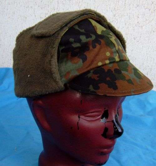 Original German Army Bundeswehr camo winter Cap size 57 (4/5)