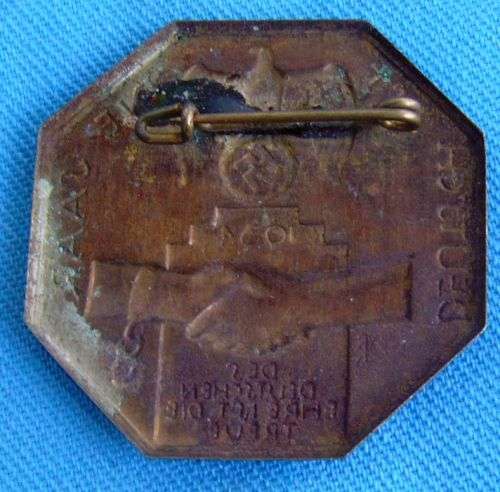 1 Original German WHW Badge Deutsch ist die Saar