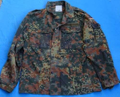 Original German Army Bundeswehr camo Shirt size M (7c/41)