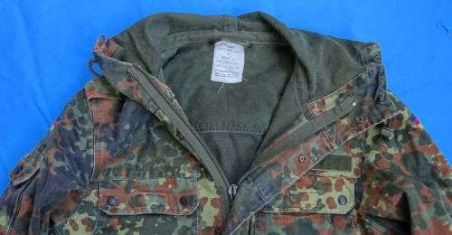 Original German Army Bundeswehr camo Winter Parka size S  (10c/17)