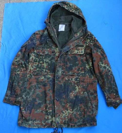 Original German Army Bundeswehr camo Winter Parka size S  (10c/17)