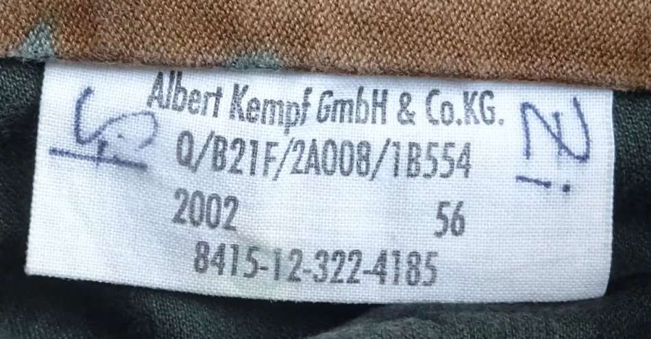Original german Army Bundeswehr camo Cap size 56 (13c/6)