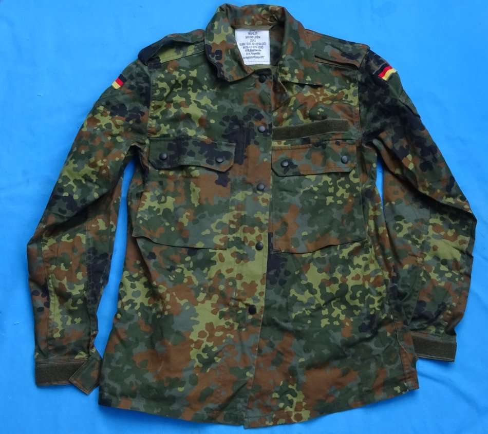 Original German Army Bundeswehr camo Shirt size XS  (D1/1)
