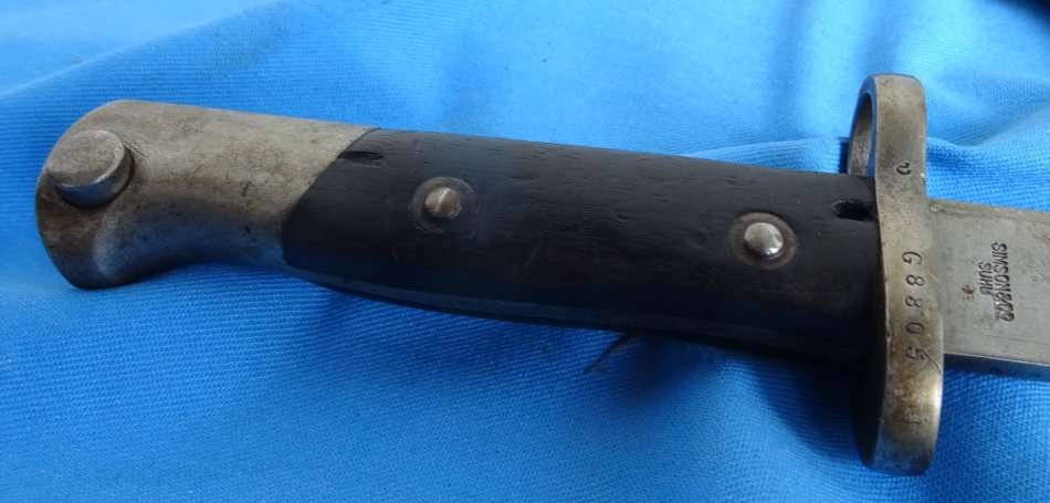 Original Portugal Mauser Bayonet  made Simso Suhl  (D1/18)