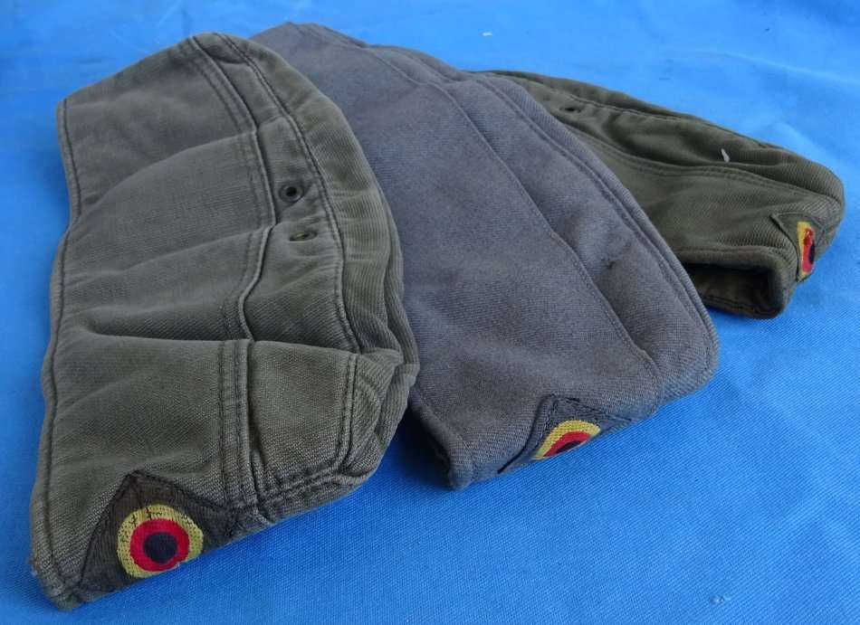 3 Original German Army Bundeswehr side caps (D2/6)