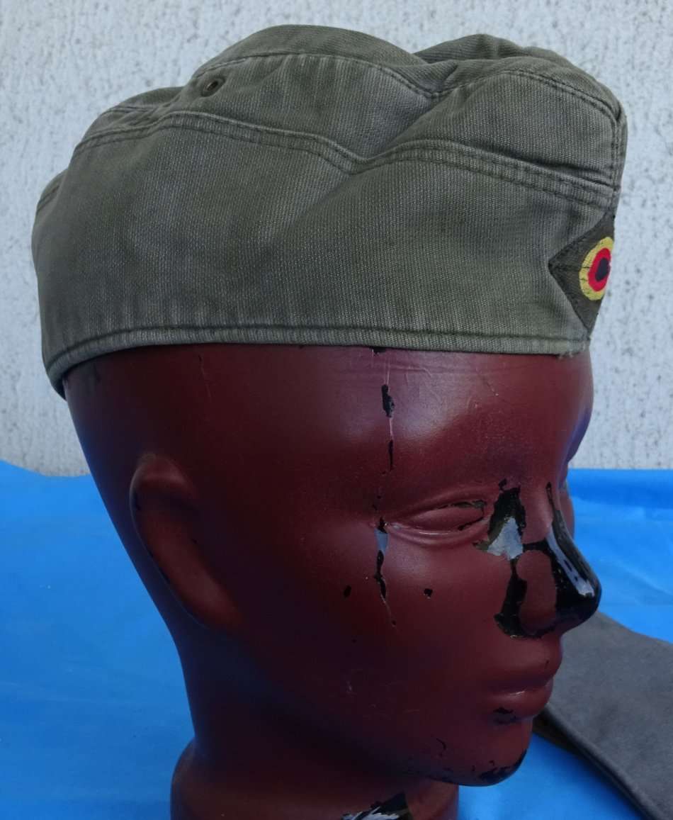 3 Original German Army Bundeswehr side caps (D2/6)