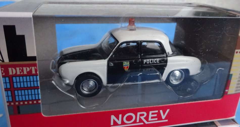 3 Norev Die Cast France Police Cars  (T/6)