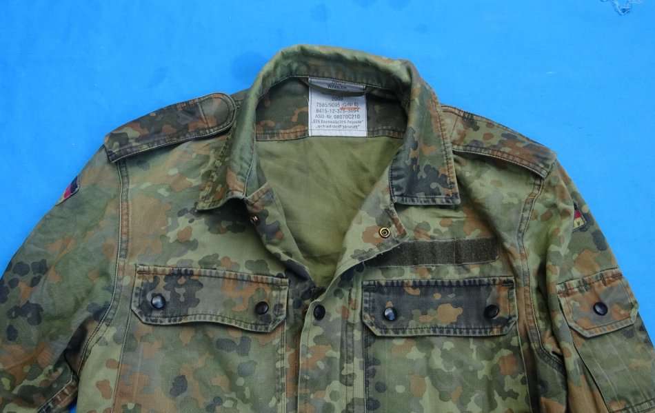 Original German Army Bundeswehr camo Shirt size S (BW size 1) (T/21)
