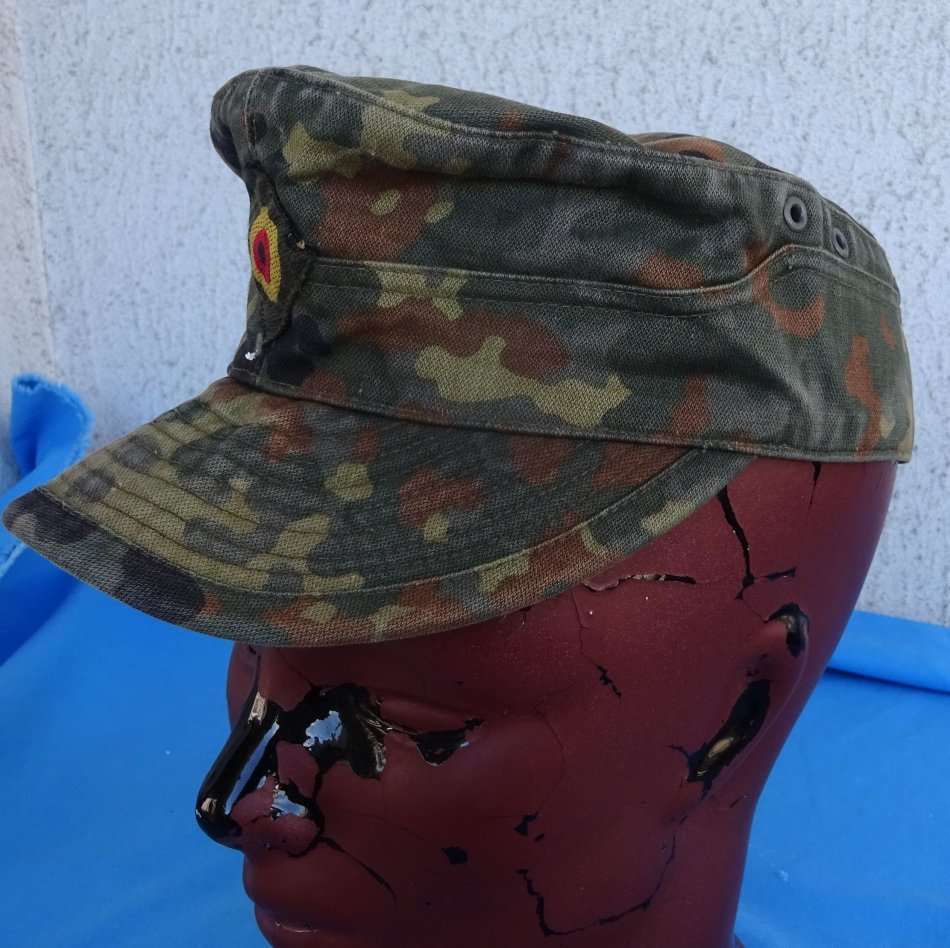 Original German Army Bundeswehr camo Cap size 55 (D4/43)