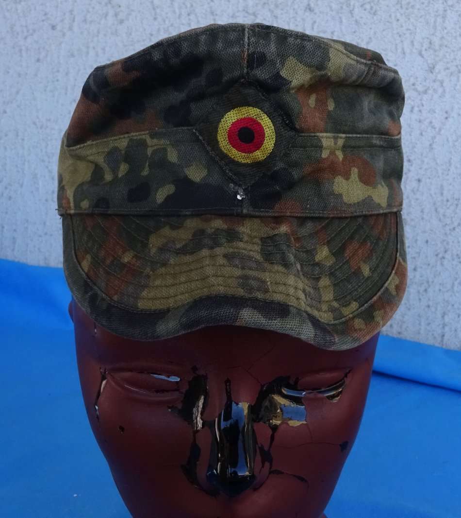 Original German Army Bundeswehr camo Cap size 55 (D4/43)