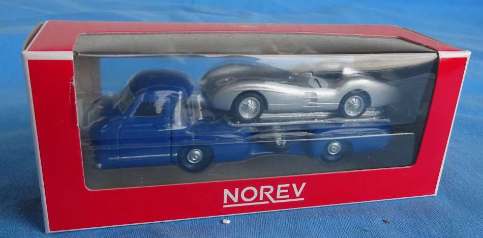 Norev Mercedes Benz Transporter Das Blaue Wunder and 300 SL (T/15)