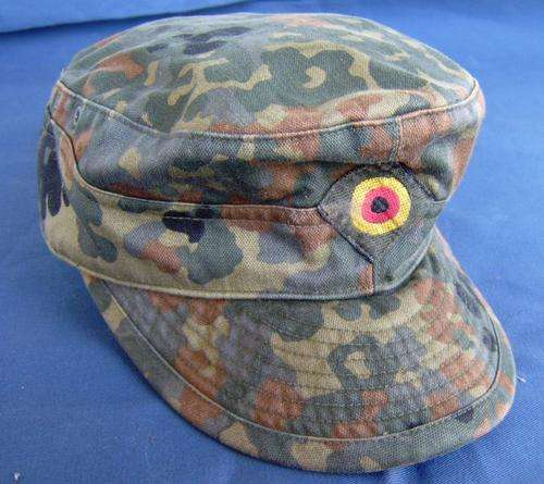 German Bundeswehr Flecktarn camo Cap. Size 57  (0B29)