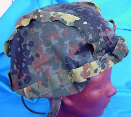 Original German Army Bundeswehr Flecktarn Kevlar Helmet Cover