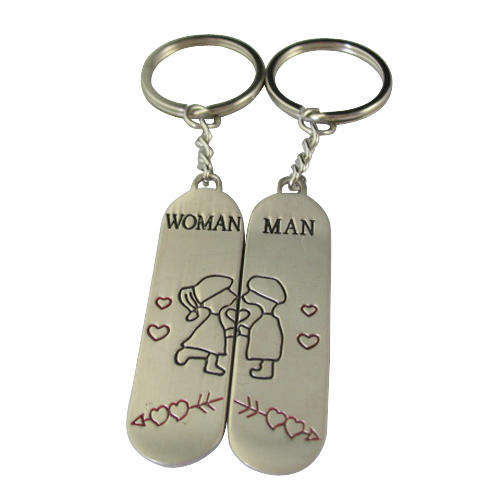Couple's Key Ring Chains: Skateboard Set